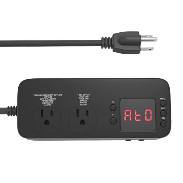 [New Generation] Automatic Vacuum Switch for Power Tools, Etoolcity Unique Current Sensing Technology to Delay Vacuum On to Prevent Circuit Overload, Eliminating Circuit Breaker Tripping